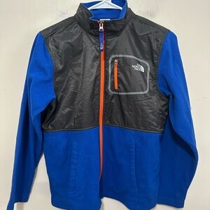 Vintage The North Face Black Jacket with Orange Accents Kids Size large 14-16